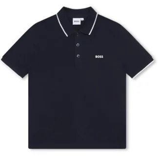 Hugo Boss Navy Polo Kortærmet - Str. 4 år - Hugo Boss