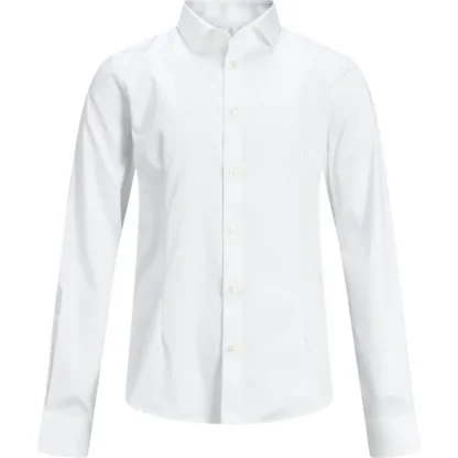 Jack & Jones Junior White Parma Skjorte Noos - Str. 140 cm - Jack & Jones Junior