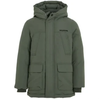 Tommy Hilfiger Tech Parka Jakke Olive Green - Hummel