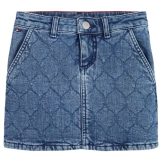 Tommy Hilfiger Denim Quiltet Nederdel Floppymidrigid - Tommy Hilfiger