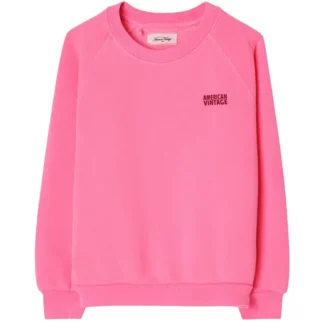 American Vintage Izubird Sweatshirt Fluo Pink - Str. 13 år - American Vintage