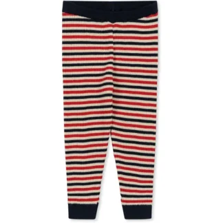 Konges Sløjd Navy Stripe Meo Strikkede Bukser - Billieblush