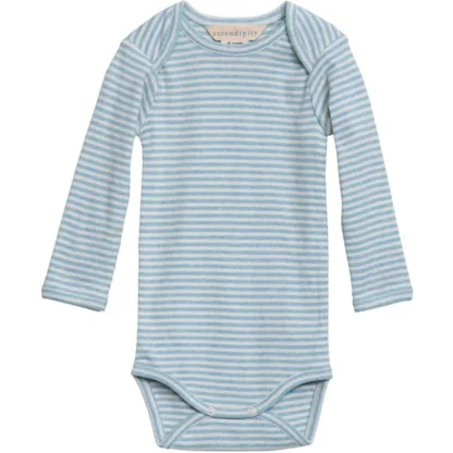 Serendipity Aqua/Ecru Stribet Baby Body - Serendipity