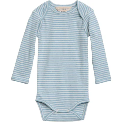 Serendipity Aqua/Ecru Stribet Baby Body - Serendipity