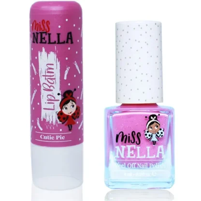 Miss Nella Lip Balm Cutie Pie + Neglelak Blueberry Smoothies - Miss Nella