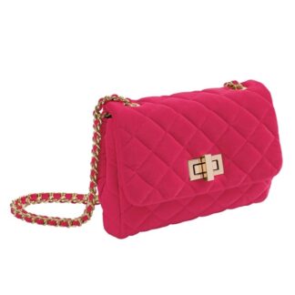 Milledeux Medium Velour Taske Azalea Pink - Milledeux