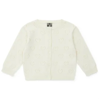 BONTON Cream Strik Cardigan - BONTON