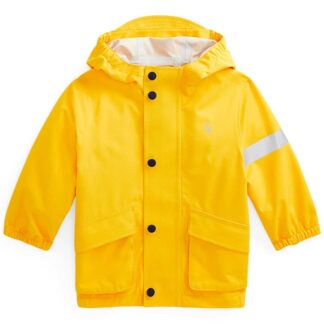 Ralph Lauren Baby Boy Dobby Rain Jacket Yellow - Ralph Lauren Baby