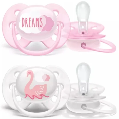 Philips Avent Ultra Soft Sutter 0-6 mdr Dreams/Svane 2-pak - Philips Avent