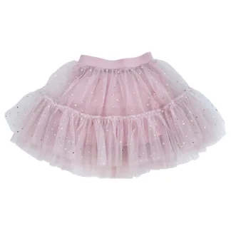 Dolly by Le Petit Tom Stars & Moon Tulle Tutu Nederdel Dusty Violet - Str. 6-8 år/M - Dolly by Le Petit Tom