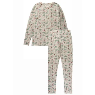 The New White Swan Bell Aop Holiday Pyjamas Voksen - The New