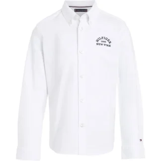 Tommy Hilfiger Varsity Oxford Skjorte White - New Era