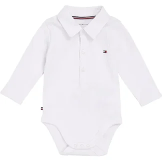 Tommy Hilfiger Baby Rib Collar Body White - Didriksons