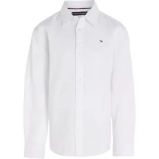 Tommy Hilfiger Solid Waffle Skjorte White - Tommy Hilfiger