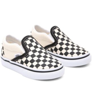 VANS Classic Slip-On Black/White Checkerboard Sko - VANS