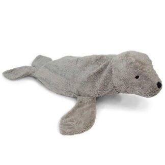 Senger Naturwelt Varmepude Cuddly Animal Sæl Grey Large - Senger Naturwelt