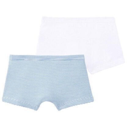 Petit Bateau Boxers 2-pack White/Blue Stripe - Petit Bateau