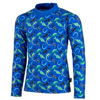 BECO Blå Rashguard Ocean Dinos - Str. 116 cm - BECO