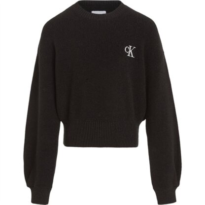 Calvin Klein Festive Lurex Striktrøje Ck Black - Str. 8 år - Calvin Klein