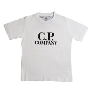 C.P. Company Gauze White T-shirt - Str. 8 år - C.P. Company