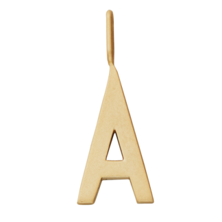 Design Letters Archetype Stor Vedhæng GOLD Plated - Str. A - Design Letters