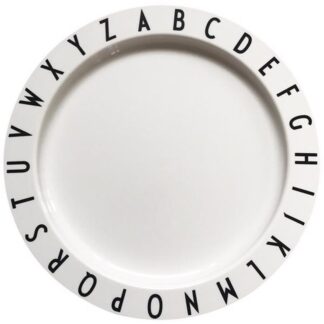 Design Letters Tritan White Eat & Learn ABC Frokosttallerken - Design Letters