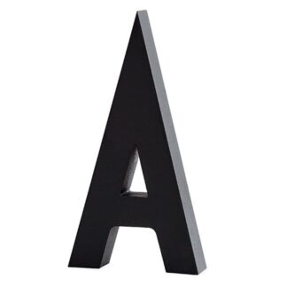 Design Letters Aluminium Bogstaver og Tal Sort - Str. 9 - Design Letters