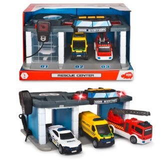 Dickie Toys Dansk Redningsstation med 3 Biler - Dickie Toys