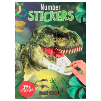 Dino World Number Stickersbog - Dino World