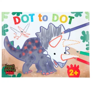 Dino Word Mini Prik til Prik Malebog - Dino World