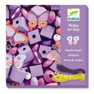 Djeco Perles Wooden Beads Butterflies - Djeco