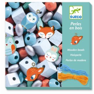 Djeco Perles Wooden Beads Little Animals - Djeco