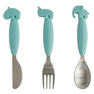 Done by Deer YummyPlus Easy Grip Cutlery Set Blue - DonebyDeer