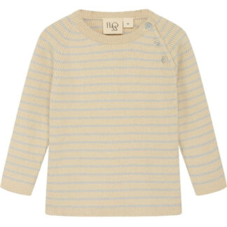 Flöss Flye Strik Bluse Sea Salt/Warm Cotton - Str. 110 cm - Flöss