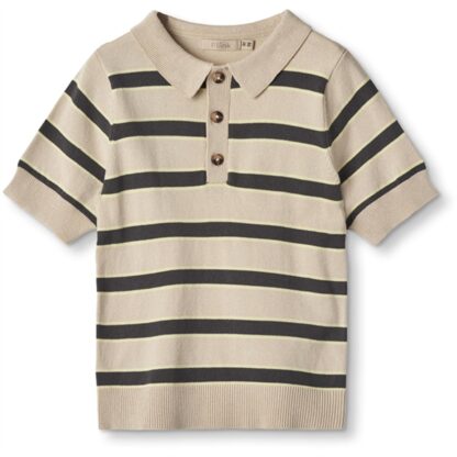 Fliink Sandshell Magnet Stripe Favo Polo T-shirt - Str. 2 år/92 cm - Fliink