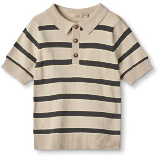 Fliink Sandshell Magnet Stripe Favo Polo T-shirt - Str. 18 mdr/86 cm - Fliink