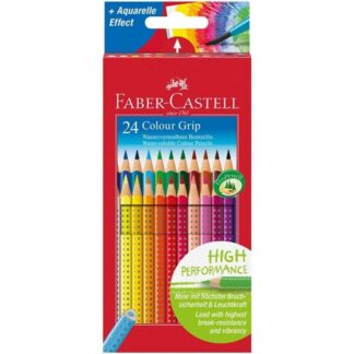 Faber Castell Grip Akvarel 24 Trekants Farveblyanter - Faber-Castell