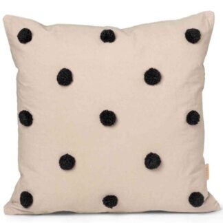 Ferm Living Dot Tufted Pude Sand/Black - Ferm Living