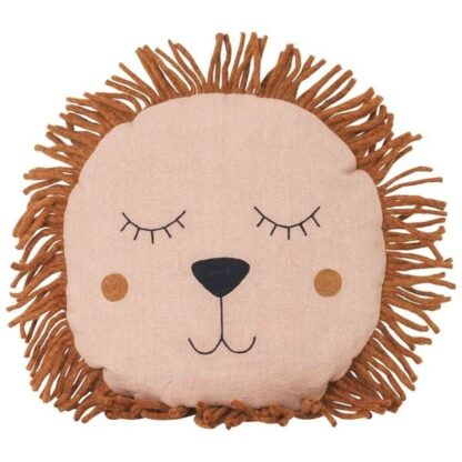 Ferm Living Safari Lion Cushion Dusty Rose - Ferm Living