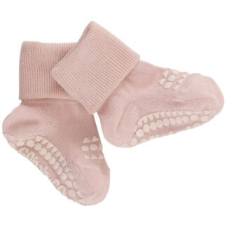 GObabyGO Bamboo Strømper Antislip Soft Pink - Str. 1-2 år - Gobabygo