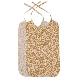 Haps Nordic Sui Hagesmæk Muslin 2-pak Terrazzo Neutral - Haps Nordic