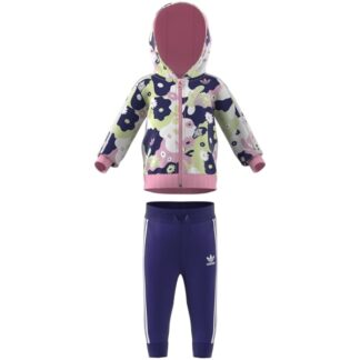 adidas Flower Print Zip Hoodie Sæt - adidas Originals