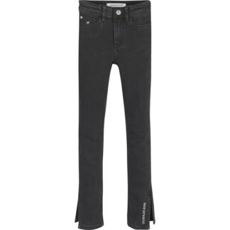 Calvin Klein Skinny Split Jeans Soft Black - Str. 14 år - Calvin Klein