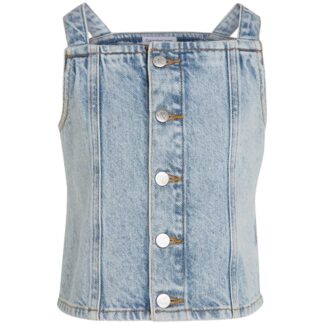 Calvin Klein Strap Denim Top Powder Blue - Str. 12 år - Calvin Klein