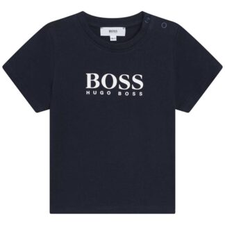 Hugo Boss T-shirt Navy - Str. 9 mdr - Hugo Boss