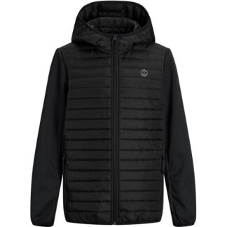 Jack & Jones Junior Black Multi Quiltet Overgangsjakke Noos - Str. 176 - Jack & Jones Junior