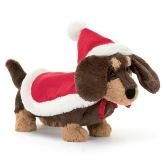 Jellycat Winter Warmer Otto Gravhund 15 cm - Jellycat