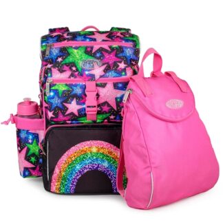 JEVA Beginners Skoletaske Shimmer Rainbow - JEVA