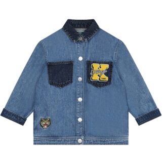 Kenzo Bleach Denim Jakke - Str. 8 år - Kenzo