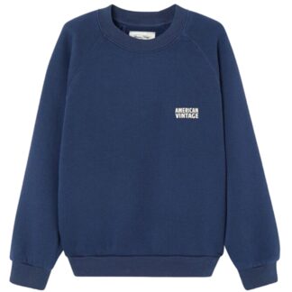 American Vintage Izubird Sweatshirt Navy Vintage - Str. 11 år - American Vintage